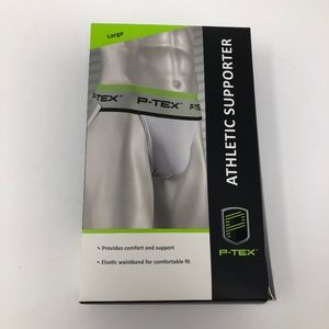 NEW P-TEX White Athletic Supporter Mens Size Large